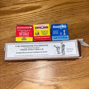 Restoration Hardware Awesome Foursome Trick Golf Balls - Set of Four